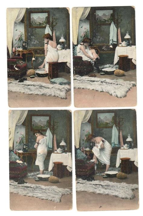 LOT OF 8 REAL PHOTO RISQUE NUDE FEMALE LADY BEFORE BATHING POSTCARD 129 EBay