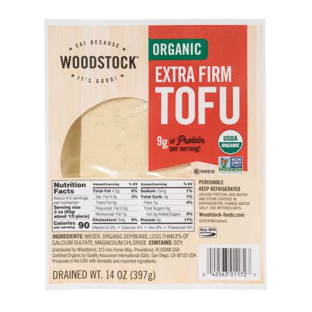 Organic Extra Firm Tofu | WoodstockFoods