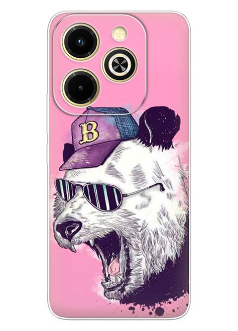 Infinix Hot 40i силиконовый чехол с картинкой Современная панда
