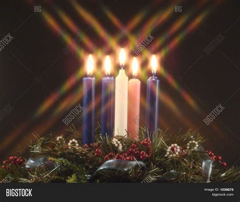 Advent Christ Candle Image & Photo | Bigstock