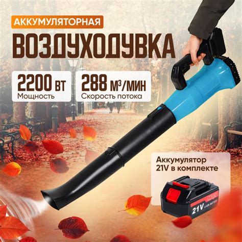 Воздуходувка аккумуляторная садовая для листвы и снега - купить с ...