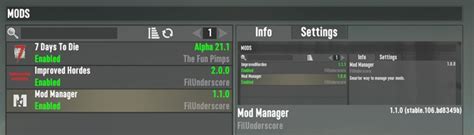 Mod Manager – 7 Days to Die Mods