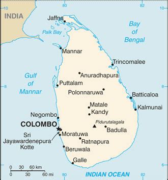 Sri Lanka Map With Cities Free Pictures Of Country Maps