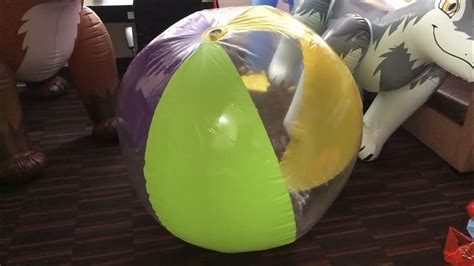 Deflating Huge Inflatable Beach Ball Youtube