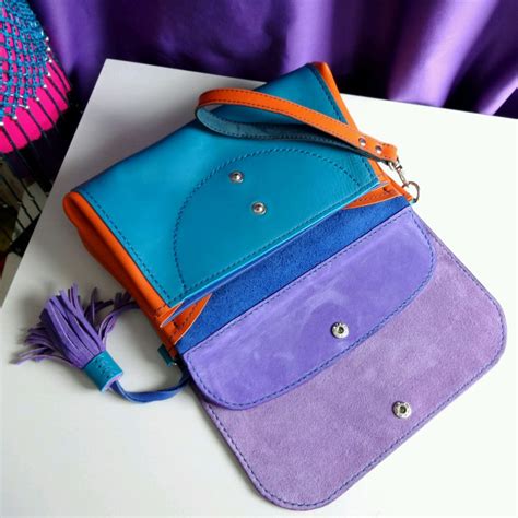 Яркая разноцветная сумка, клатч – заказать на Ярмарке Мастеров ...