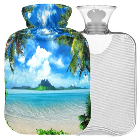 Shop Naanle Tropical Palm Hot Water Bottle L Relief For Menstrual Cramps Pain Heat Cold