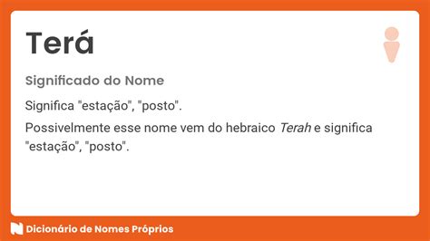 Significado Do Nome Terá