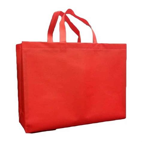 Plain Red Loop Handle Non Woven Bag At Rs 25 Piece Non Woven Loop