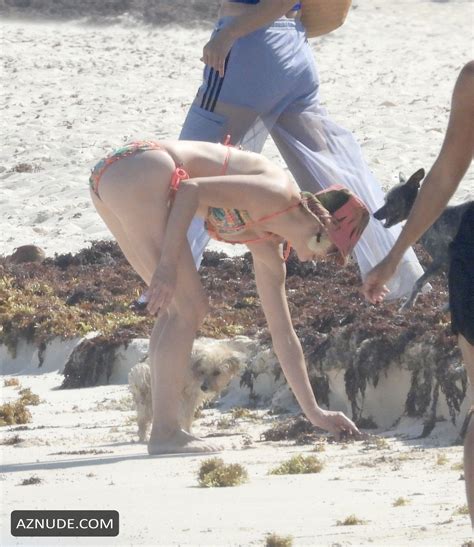 Rose Mcgowan Sexy Seen Wearing A Multi Colored Bikini As She Hits The Beach In Mexico Aznude