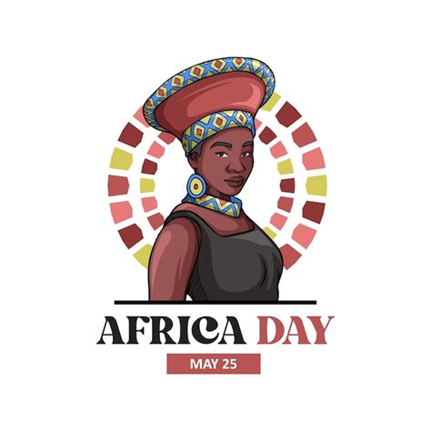 Premium Vector Hand Drawn African Woman For Africa Day