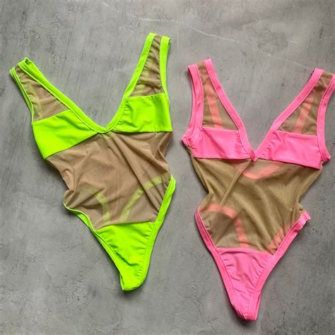 Sissy Swimwear Lingerie Sheer Swimwear Extreme Revealing Nude Swimwear See Through Swimwear