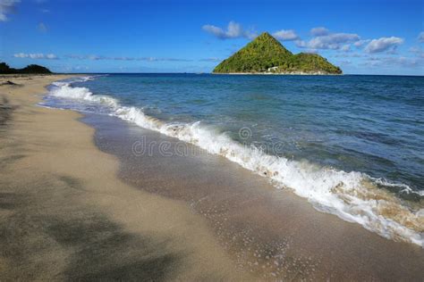 Levera Beach on Grenada Island with a View of Sugar Loaf Island ...