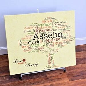 Family TREE Canvas Word Art,18x24, Family Storyboard, Typography, Subway Word Art - Etsy