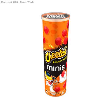Cheetos Minis Flamin Hot Cheese Flavored Canister Oz