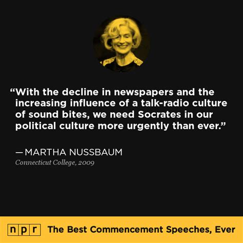 Martha Nussbaum at Connecticut College, 2009 : The Best Commencement