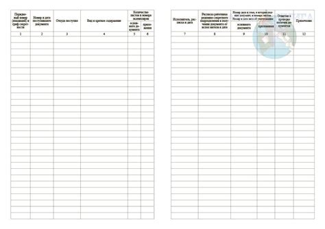 Журнал учета входящих документов, Форма 30