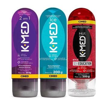 Kit K Med Lubrificantes Trio Hot Ice Em G Cada Cimed Lubrificante Ntimo Sexual