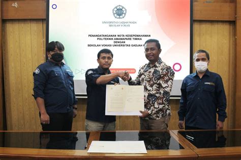 Mou Politeknik Amamapare Timika Dengan Sekolah Vokasi Universitas