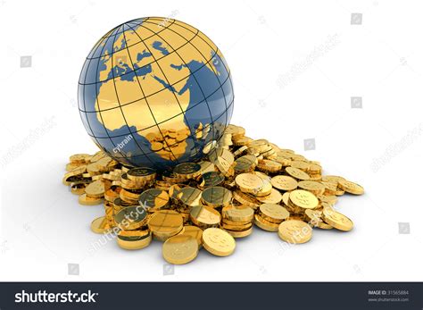 global finance concept hires digitally generated stock illustration