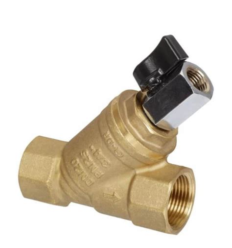 Фильтр сетчатый латунный FVR-D со спускным краном, Ду 32, 1 1/4" ВР ...