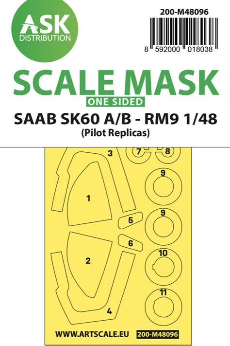 SAAB SK60 one-sided Art Scale Kit -M48096