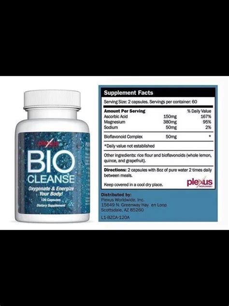 Plexus Bio Cleanse Ingredients Label : Biocleanse Sage Spa Day Spa ...
