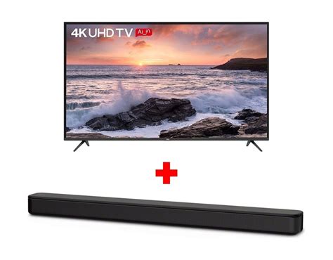 TCL TV 65 inch UHD Smart LED - (L65P65US) + Sony 120W Soundbar (HT ...