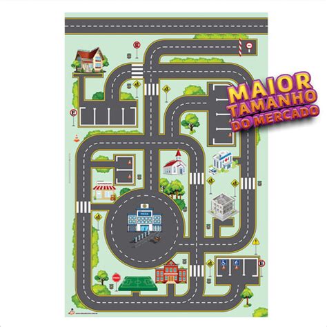 Pista Tapete Hot Wheels Grande Para Carrinhos X Cm Frete Gr Tis