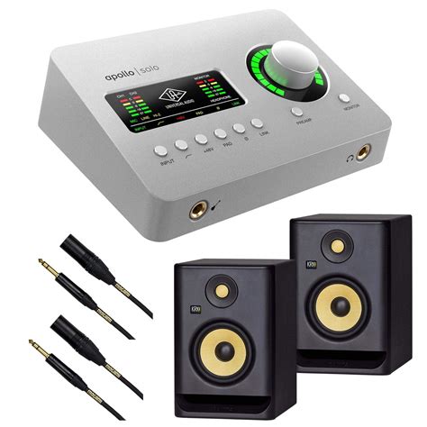 Universal Audio Apollo Solo Heritage Edition – USB-C, (2) KRK RP5G4 ...