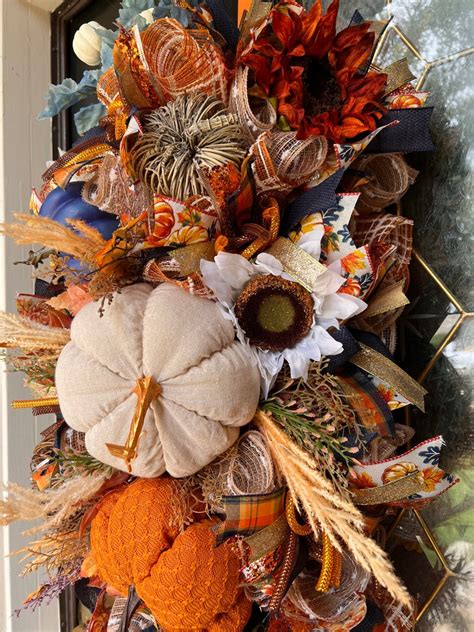 Xtra Large Plush Pumpkins Xtra Large Swag for Fall Fall Swag - Etsy