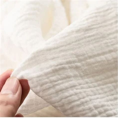 For Home Bamboo Cotton Double Gauze Muslin Natural Prewashed Fabric At