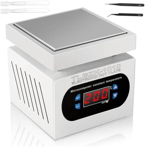 Soiiw Upgraded V W Soldering Hot Plate Led Microcomputer Electric Preheat Soldering