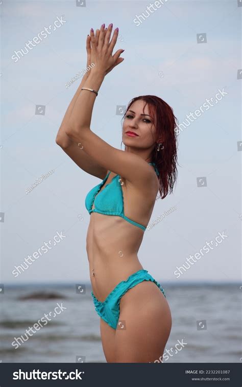 Beautiful Woman Sexy Bikini On Beach Stock Photo 2232201087 Shutterstock