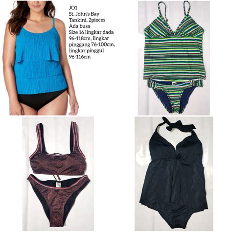 Jual Baju Renang Wanita Dewasa Tankini Bikini Swimsuit Two Piece