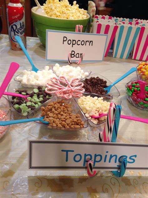 Good Idea For Toppings Use Clear Lazy Susan Popcorn Bar Toppings Kid