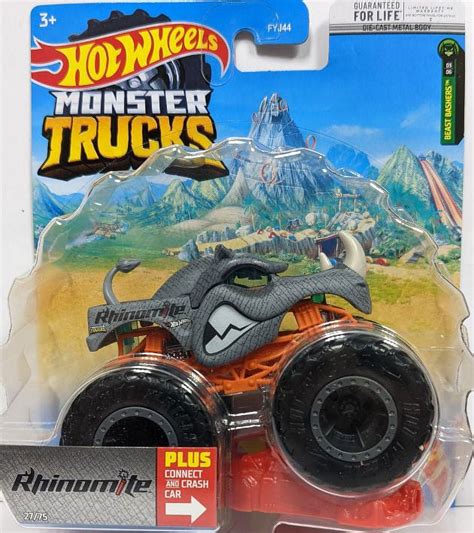 Hot Wheels Monster Trucks Rhinomite 1 64 Walmart