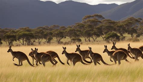 Where can kangaroos be found in the wild?