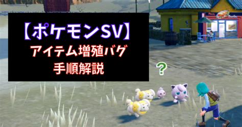 【ポケモンsv】アイテム増殖バグ技手順【自己責任】 あせろぐ