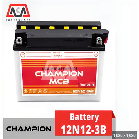 Champion MCB Motolite Battery Shopee Philippines