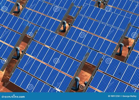 Solar Panel Array Stock Illustration Illustration Of Technology 9891258