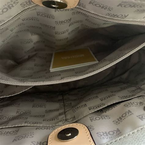 Michael Kors Bags Michael Kors Grey And Nude Shoulder Bag Poshmark