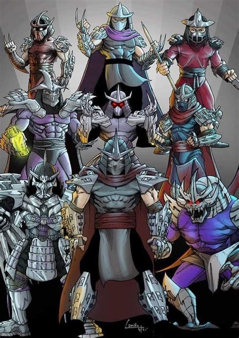 Every Shredder Ever By Camillo Tmnt Shredder Tmnt Ninja Turtles