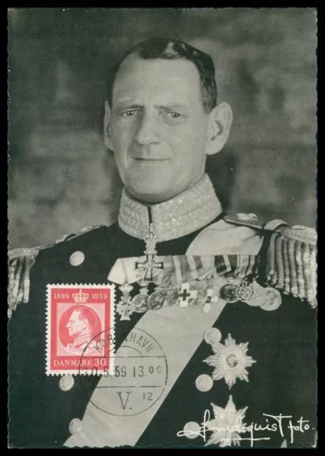 Danimarca Mk Frederik Ix K Nig King Roi Carta Massima Mc Cm H