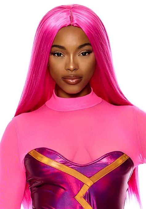 Long Hot Pink Lava Women S Costume Wig Costume Wigs