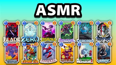 Asmr Cerebro Valkyrie Deck Marvel Snap Gameplay Lofi Mouth