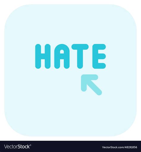 Hate harsh language in text or voice Royalty Free Vector