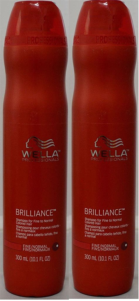 Wella Brilliance Shampoo For Fine To Normal Colored Hair 101oz 2 Pack Shampoo Daily