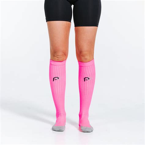 Pro Compression Marathon Socks Neon Pink