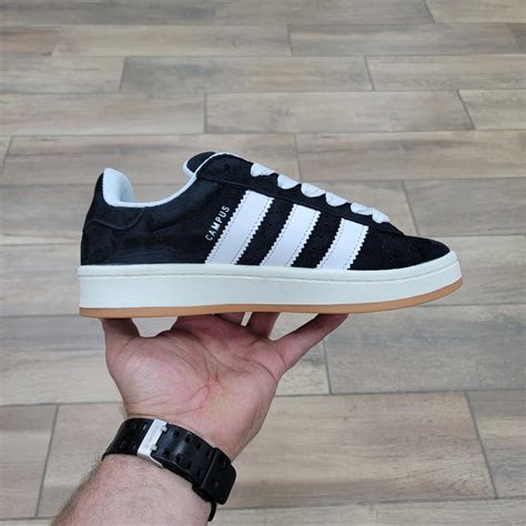Чёрные подростковые и мужские кроссовки Адидас Кампус 00 | Adidas ...