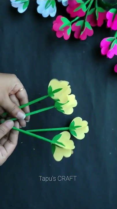 Easy And Beautiful Paper Flower Paper Flower Making Tutorial Share